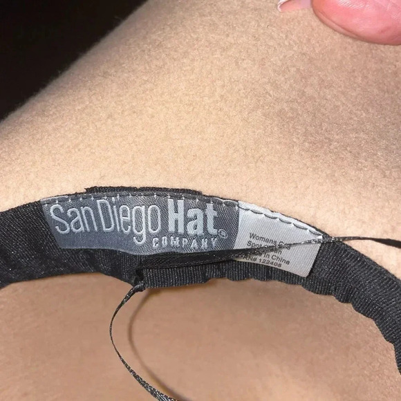 SAN DIEGO HAT COMPANY BOHO FLOPPY HAT WITH ROUND CROWN AND SUEDE BAND TAN O/S - Picture 6 of 11